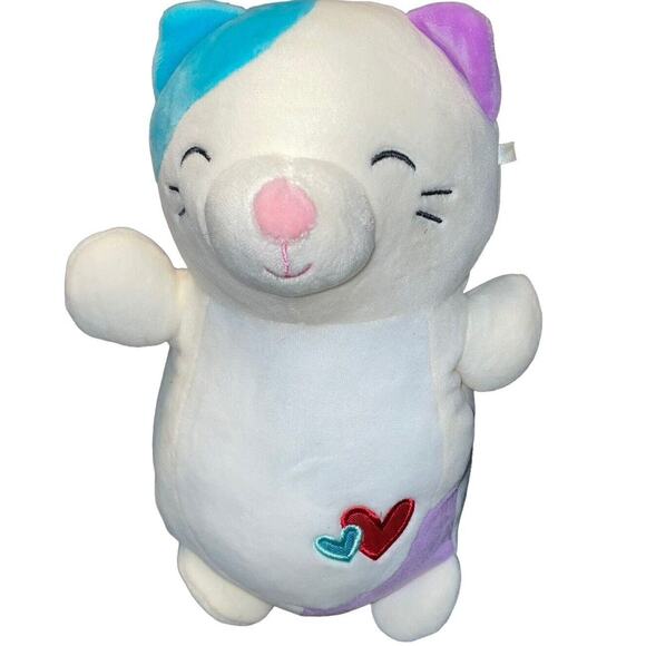 Squishmallows Plush Cat Cora Calico Hug Mees HugMees Pillow Purple Nursery 10” - Picture 2 of 8
